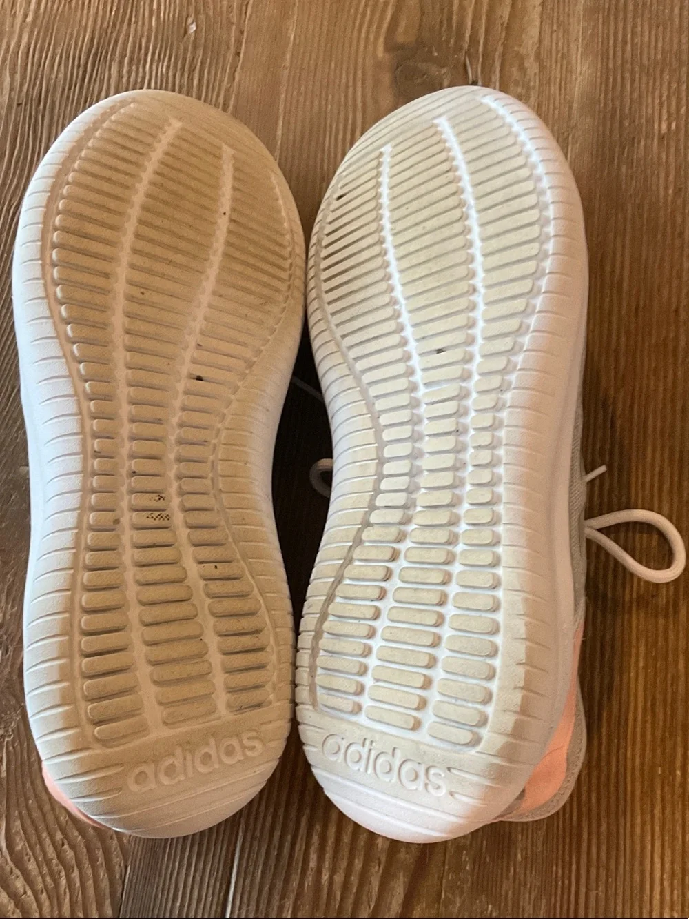 adidas Light Green Athletic Sneakers with Coral Accent